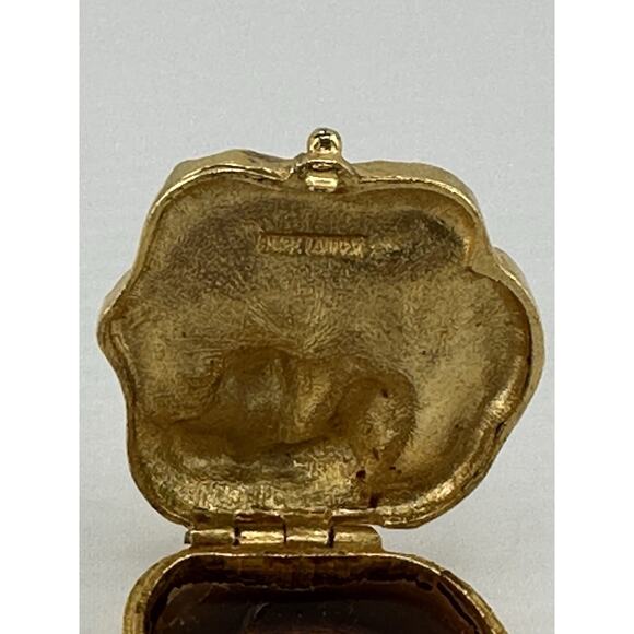 Vintage Estee Lauder Private Collection Solid Perfume Compact Art Nouveau Lady - Picture 7 of 9